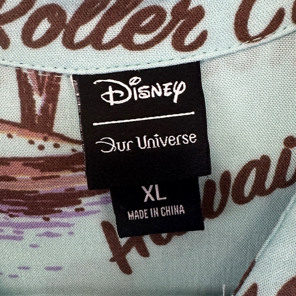 Disney Lilo & Stitch Hawaiian Roller Coaster Ride Shirt BoxLunch Our Universe XL - Picture 2 of 7
